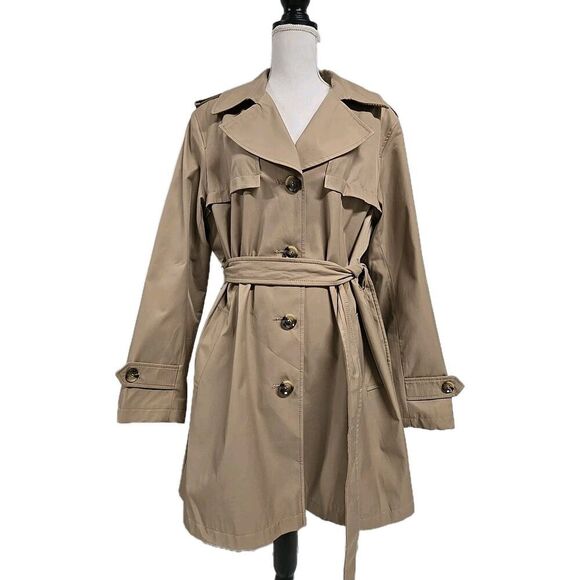 Sam Edelman Jackets & Blazers - Sam Edelman Double Breasted Classic Trench Coat Beige Women’s Size XXL